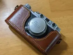 【作例あり】 Leica Ⅱ (DⅡ) Elmar 5cm f3.5 革ケース