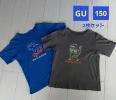 GU　男の子　150 Tシャツ　恐竜　パジャマ