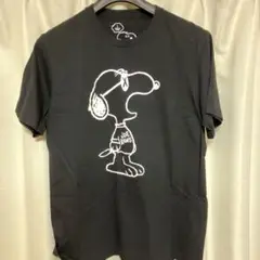 ユニクロ KAWS×PEANUTSスヌーピー Tシャツ L ブラック