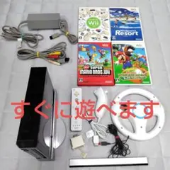 【動作確認済】wii　本体　一式　ソフト　セット　①