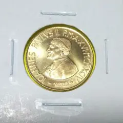 ミクロネシア 2001年 教皇ヨハネ・パウロ2世 記念コイン 教皇ヨハネ・パウロ2世平和の年記念100リラ硬貨|バチカン市国