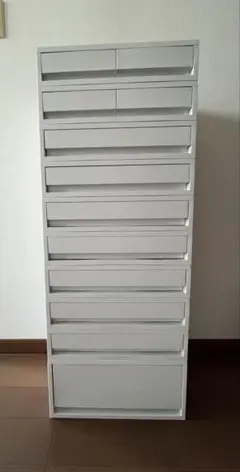 無印良品 ポリプロピレン引出し 横ワイド　ホワイトグレー
