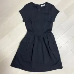 Peach John ピーチジョン 黒 半袖ミニワンピース M