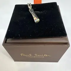 美品　ポールスミス　ツイストネックレス　マルチストライプ　アクセサリー　箱付き