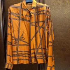 限定価格❣️エルメス❣️リボン柄❣️セリエボタンブラウス