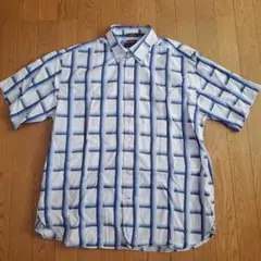 【今日迄】TOMMY HILFIGER チェック柄 半袖シャツ L
