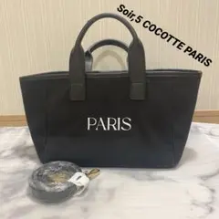 Soir,5COCOTTE PARIS ロゴキャンバストートバッグ_M