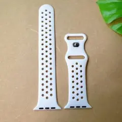 Apple Watch バンド ベルト 42/44mm 白 スポーツ