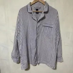 ストライプ　パジャマシャツ　vintage