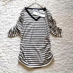 新品　Lサイズ　ディノス　フランス製　ボーダー