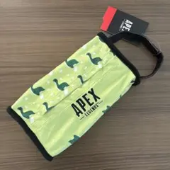 APEX ティッシュケース ティッシュボックス 紐付き ライトグリーン ①