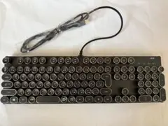 HKW タイプライター風　メカニカルキーボード　シルバー