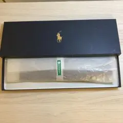 未使用　Ralph Lauren ラルフローレンニットタイ　グレージュ