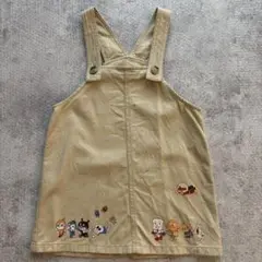 アンパンマン刺繍オーバーオール 100