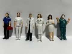 医者・作業者 ミニチュアフィギュア6体セット