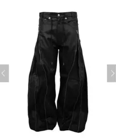 【Rosen Kreuz】ZIP WIDE BAGGY PANTS