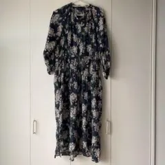 Z LIBERTY リバティ柄 花柄 ロング ワンピース シャツ