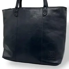 ✨極美品✨　HARVEST LABEL 髭バック　レザー　濃紺　大容量　A4