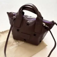 保存袋付き　ヌールドナテラルッキ ハンドバッグ 2way オールレザー ブラウン