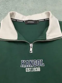 KANGOL グリーン 半袖ポロシャツ