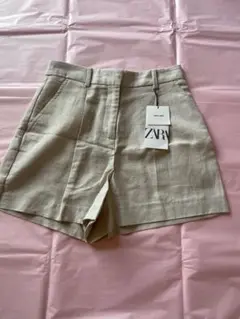 【ZARA】リネンブレンドショートパンツ　XS