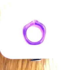 紫透明指輪