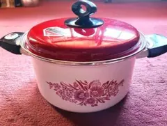 最終値引き　レトロ両手鍋　　22cm　4L