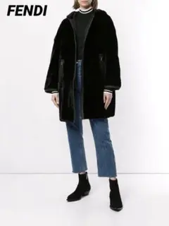 美品 FENDI フェンディ リバーシブルコート オーバーサイズ 男女兼用 L
