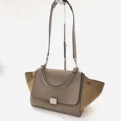 美品 CELINE セリーヌ 2WAY ショルダーバッグ ミディアム トラペーズ