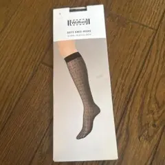 Wolford Dots Knee-Highs ブラックニーソックス