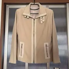 【未使用】レディース ベージュ ジップアップジャケット フリースジャケット