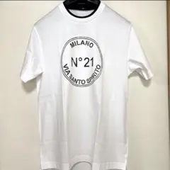 新品 n21 ヌメロヴェントゥーノ ロゴ Tシャツ 白 ホワイト 14Y