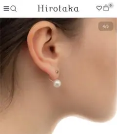 ダイヤモンドピアス パールキャッチ Hirotaka