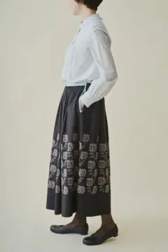 完売品。未使用ミナペルホネンyula ギャザースカート 2021-22 a/w
