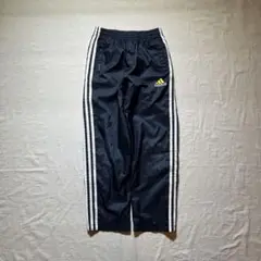 Y2K 00s adidas アディダス　テック　刺繍ロゴ　ナイロンパンツ