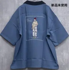【新品未使用】CIAOPANICチャオパニック 半袖シャツ ブルー M寸 刺繍