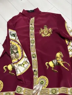 Versace風長袖シャツ
