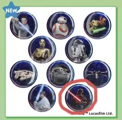 [美品] STAR WARS ホログラム缶バッジ　ダースベイダー