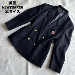 ✨美品✨ NEWYORKER 金ボタン ダブル ジャケット 大きいサイズ XL