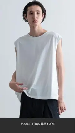 人気完売HAREユルノースリーブBIGカット新品／サンダルデニムネックレスパンツ