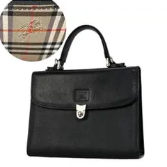 希少☆美品☆BURBERRY ハンドバッグ ノバチェック ホースマーク