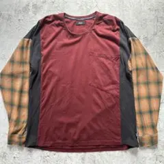 glamb 切替カットソー ドッキングシャツ M