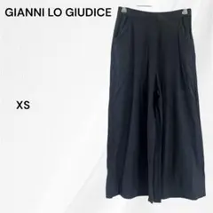 ジャンニロジュディチェ ワイドパンツ　ガウチョパンツ　XS　ブラック　春夏