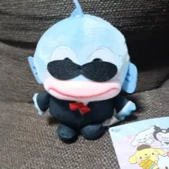 ゆるかわ サンリオ マスコット　ハンギョドン　ダンディズム 黒スーツ