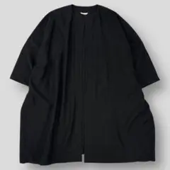 極美品 ARTS&SCIENCE 17SS リネンノーカラーコート 1 ブラック
