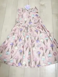 新品 アイスクリーム ワンピース 130