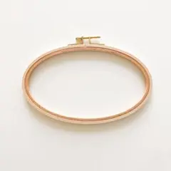 刺繍枠 木製 楕円形 フレーム クロスステッチ ハンドメイド 大1枚