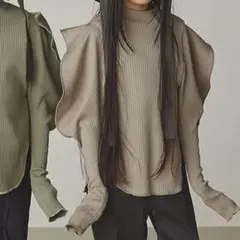 gris リブニット　M