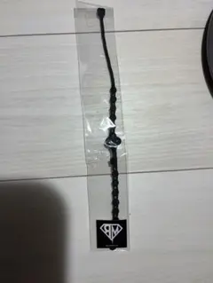 BLACK MORAL ナイロンアンクレット クロスチャーム付き