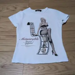 マリリン・モンロー Tシャツ ホワイト ちびTシャツ